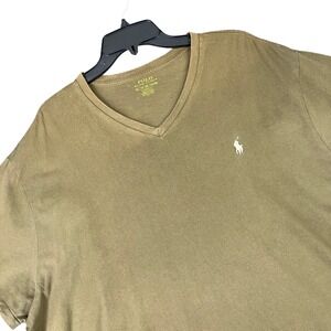Polo Ralph Lauren V-Neck T-Shirt Mens‎ XXL Classic Fit Pony Short Sleeve Casual